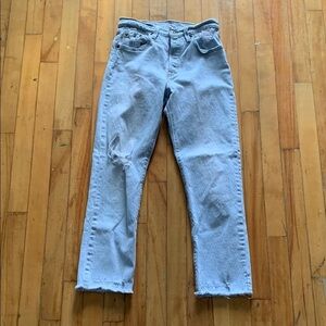 Levi's light wash Blue Straight Leg Jeans Levi’s 501